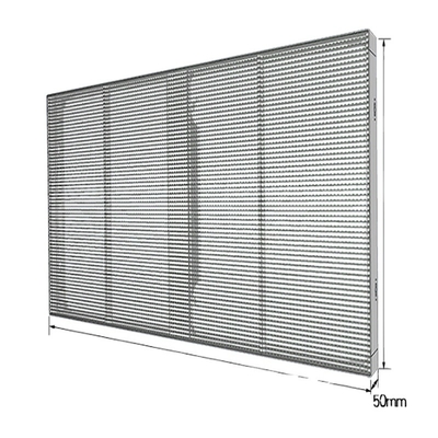 acheter Panneau d'affichage LED transparent en verre intérieur online manufacture